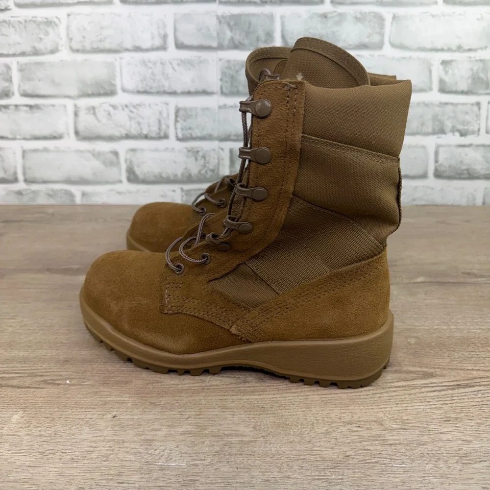 Bates Tactical Combat Boots Vibram Sole Tan Mens 4.5 W